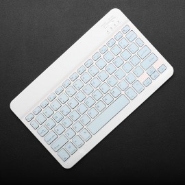 Portable Mini Wireless 10 Inch Keyboard Suitable For IPad, IPad Pro, IPad Mini, IPad Air, Rechargeable Ultra-thin Wireless Keyboard Suitable For Apple IPhone Samsung Tablet Smartphone IOS Android Windows.