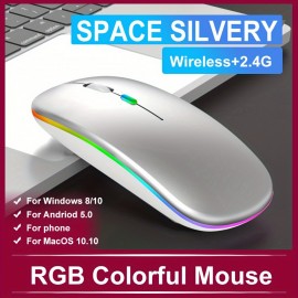 Rechargeable Wireless Mouse Computer Mouse Ergonomic Usb Mouse Silent Mouse With Backlight RGB Mice For Laptop PC.