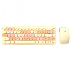 Keyboard And Mouse Sets With Excellent Color Matching Wireless Keyboard And Mouse Sets, Reliable 2.4 GHz Connectivity For PC, Laptop, Smart TV And More (Milk Tea Color) Gift For Birthday/Valentines/Halloween/Easter/Boy/Girlfriends