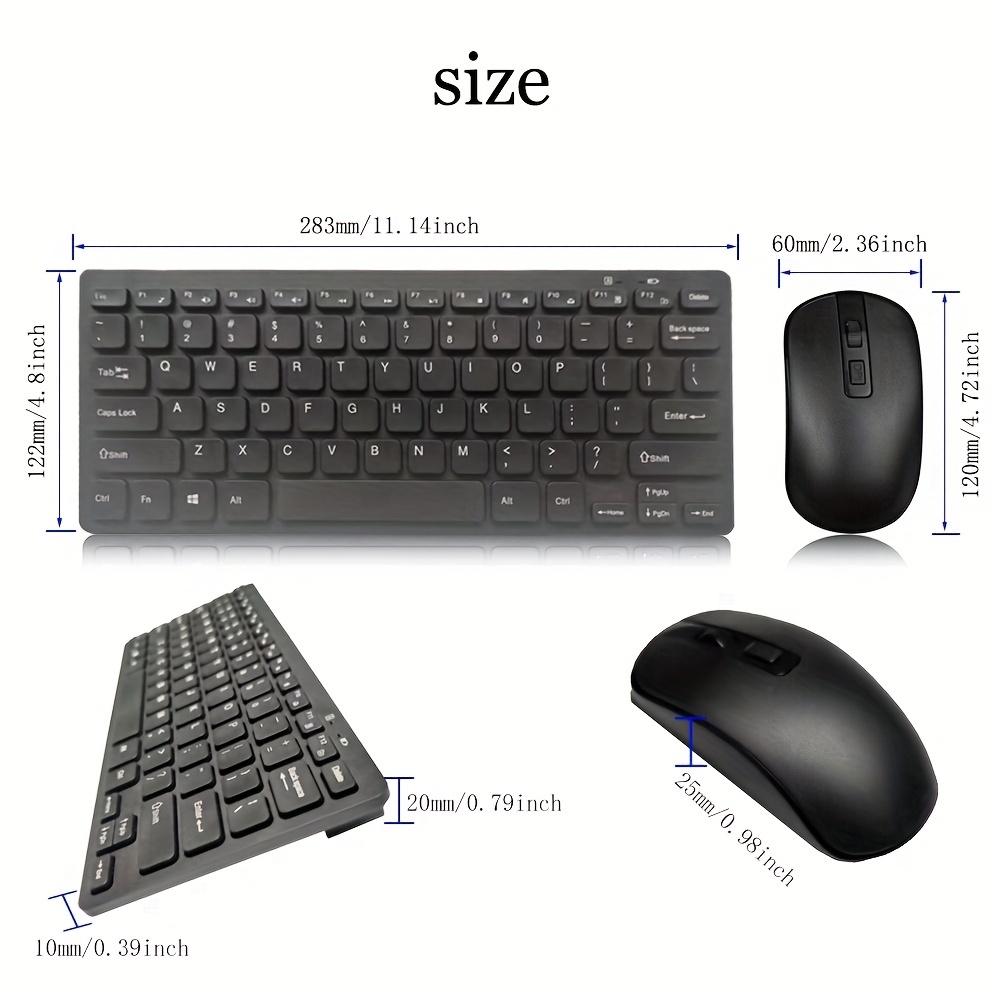 Sleek & Stylish Wireless Optical Keyboard & Mouse Set - Perfect For Your Computer!