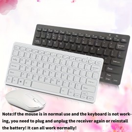 Sleek & Stylish Wireless Optical Keyboard & Mouse Set - Perfect For Your Computer!