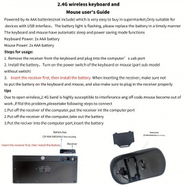 Sleek & Stylish Wireless Optical Keyboard & Mouse Set - Perfect For Your Computer!