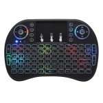 2.4GHz Backlit Mini Keyboard Touchpad Mouse, Mini Wireless Keyboard With Touchpad And Multimedia Keys For Android TV Box Smart TV HTPC PS3 Smart Phone Tablet Mac Linux Windows OS