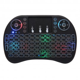 2.4GHz Backlit Mini Keyboard Touchpad Mouse, Mini Wireless Keyboard With Touchpad And Multimedia Keys For Android TV Box Smart TV HTPC PS3 Smart Phone Tablet Mac Linux Windows OS