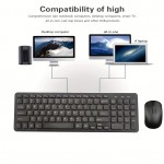 2.4G Wireless Keyboard And Mouse Combo Full Size Slim Keyboard And Mouse Set