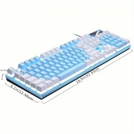 Wired Gaming Keyboard USB LED Lighting For Game Office E-sports