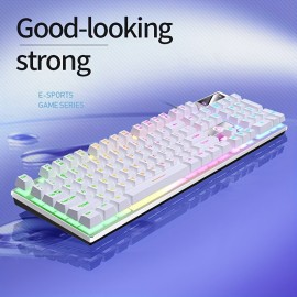 Universal Gaming Keyboard USB Wired Keyboard, Luminous Keyboard For Computer Laptop Notebook Easter Gift