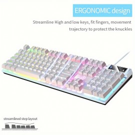 Universal Gaming Keyboard USB Wired Keyboard, Luminous Keyboard For Computer Laptop Notebook Easter Gift