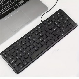 BOW Chocolate Keyboard Wired Desktop Computer Notebook USB External Home Office Typing Wired Keyboard Mouse