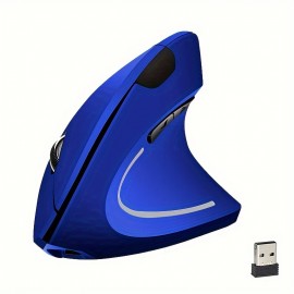 Ergonomic Mouse, Optical Vertical Mouse Rechargeable USB Mouse 2.4GHz Wireless Mouse With 6 Buttons, 3 Adjustable 1200/1600/2400 DPI For Laptop, Desktop Computer