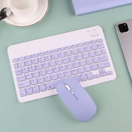 Wireless Keyboard Mouse Set, Mini Portable, Silent Keyboard FCharging, Suitable For IPad, Tablet, Laptop, Office Computer Keyboard