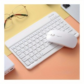 Wireless Keyboard Mouse Set, Mini Portable, Silent Keyboard FCharging, Suitable For IPad, Tablet, Laptop, Office Computer Keyboard