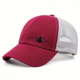 Trendy Embroidery Truck Driver Cap Peaked Cap Outdoor Hip-hop Skateboard Hat Net Red Baseball Cap, Ideal choice for Gifts