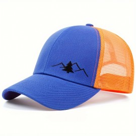 Trendy Embroidery Truck Driver Cap Peaked Cap Outdoor Hip-hop Skateboard Hat Net Red Baseball Cap, Ideal choice for Gifts