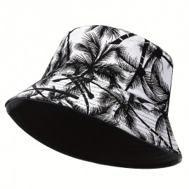 1pc Men's Leaf Bucket Hat