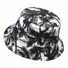 1pc Men's Leaf Bucket Hat