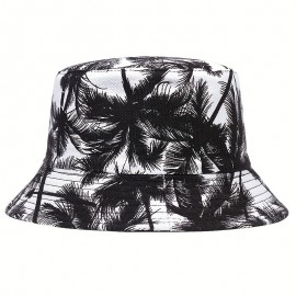 1pc Men's Leaf Bucket Hat