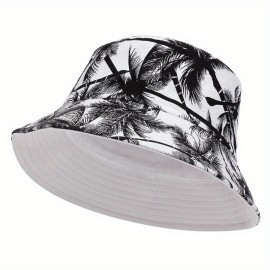 1pc Men's Leaf Bucket Hat