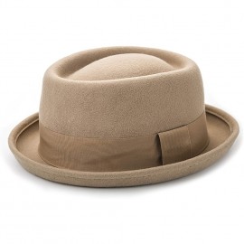 Pork Pie Hat 100% Wool Felt Men's Porkpie Breaking Bad Hats Flat Top Mens Fedora, Ideal choice for Gifts