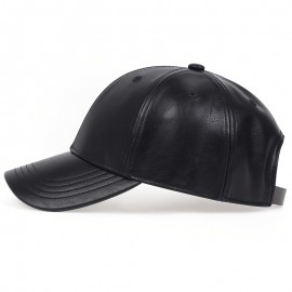 1pc Men's PU Leather Baseball Cap, Ideal Choice For Gifts