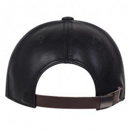 1pc Men's PU Leather Baseball Cap, Ideal Choice For Gifts