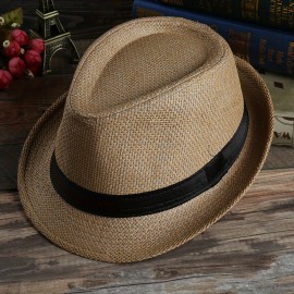 Summer Hat Men Straw Woven Sunshade Breathable Hat Sunscreen Sun Hat Jazz Hat Men's Hat Casual Hat Cool Hat, Ideal Choice For Gifts