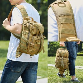 1pc Men's Shoulder Backpack, Nylon Casual Sling Bag