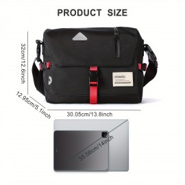 Zipper Duffel Bag, Letter Patch Double Handle Travel Storage Bag Overnight Bag Gym Bag