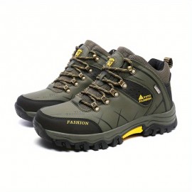 Men's Fashion Hiking Boots, Lightweight Wear-resistant Non-slip Durable Comfortable Boots For Outdoor Hiking Trekking Camping