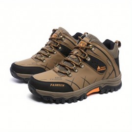 Men's Fashion Hiking Boots, Lightweight Wear-resistant Non-slip Durable Comfortable Boots For Outdoor Hiking Trekking Camping