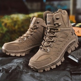 Men's Hiking Boots Suede Outdoor Wear-resistant Anti-skid Comfortable Shoes For Hiking Trekking Hunting