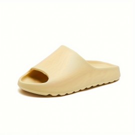 Men's Fashion Slides, Casual Non Slip Slippers, Open Toe Shoes For Indoor Outdoor Beach Shower, Spring And Summer