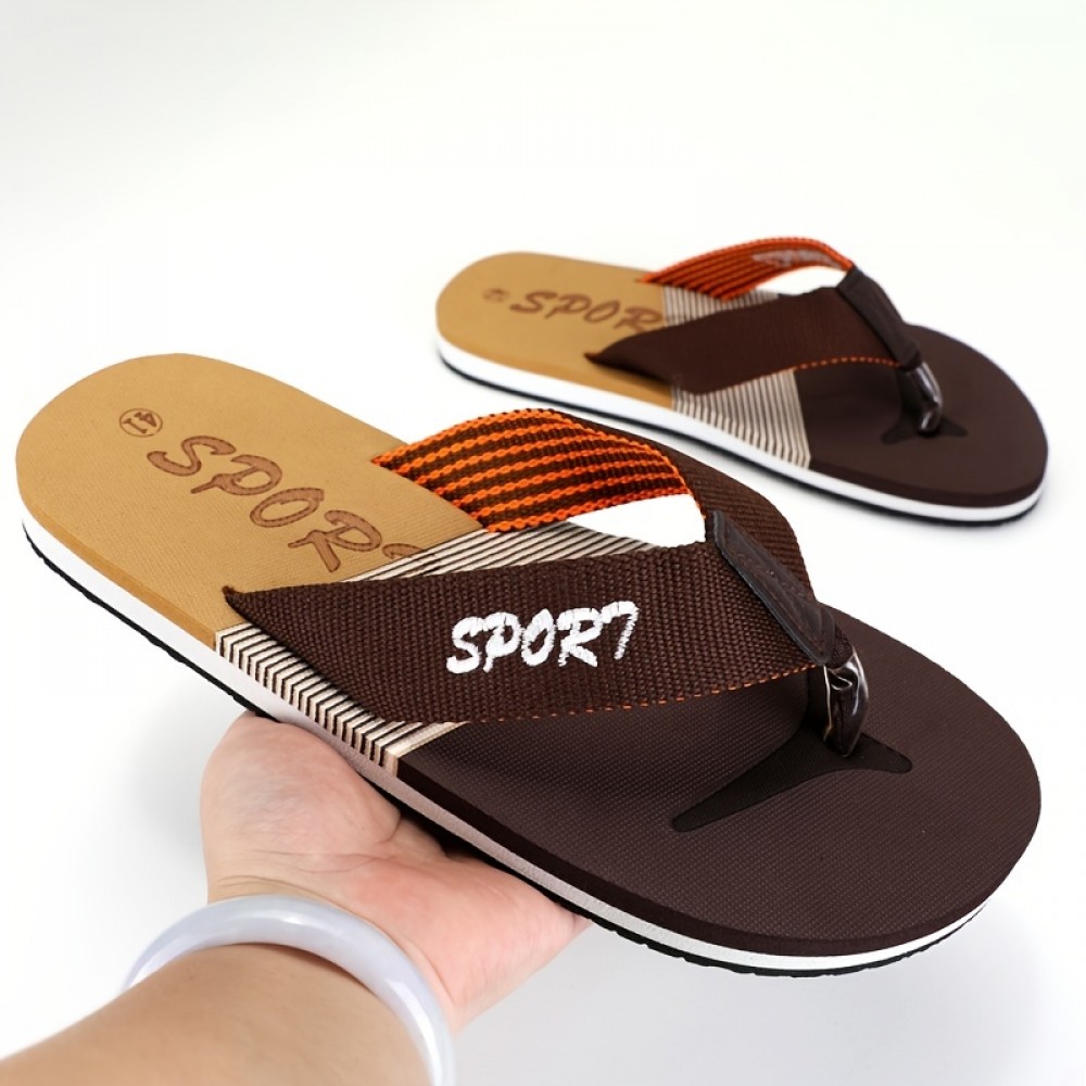 Men's Slippers Indoor Fashion Casual Flip Flops Summer Clip On Breathable Men's Shoes Home Slippers Men's Flip Flops New