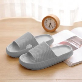 Men's Cloud Slides, Casual Non Slip Slippers, Open Toe Shoes For Indoor Outdoor Beach Shower