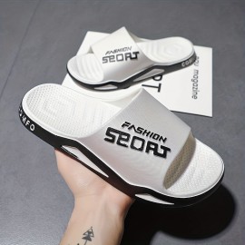 Men's Fashion Slides, Casual Non Slip Slippers, Open Toe Shoes For Indoor Outdoor walking, Men's Beach Shoes