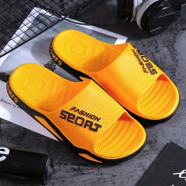 Men's Fashion Slides, Casual Non Slip Slippers, Open Toe Shoes For Indoor Outdoor walking, Men's Beach Shoes