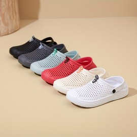 Men's Trendy Clogs, Slip-on Closed Toe Sandals, Soft Sole Walking Shoes, Outdoor Garden Shoe Beach Sandals