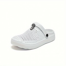 Men's Trendy Clogs, Slip-on Closed Toe Sandals, Soft Sole Walking Shoes, Outdoor Garden Shoe Beach Sandals