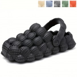 Men's Massage Bubble Clogs, Funny Non-slip Spa Slides Slippers, Golf Ball Slides, Pressure Relief Reflexology House Shoes For Shower Bedroom, Spring And Summer