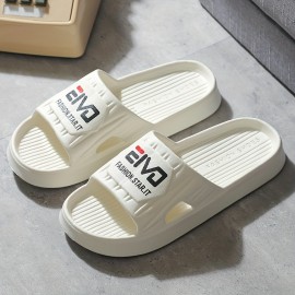 Men's Slides Sandals,  Hollow Out Comfortable Lightweight Non Slip Shower Bathroom Beach Water Shoes, Spring And Summer