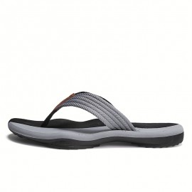 Men's Trendy Outdoor Beach Slip On Strap Flip Flops, Casual Outdoor Slippers With Assorted Colors