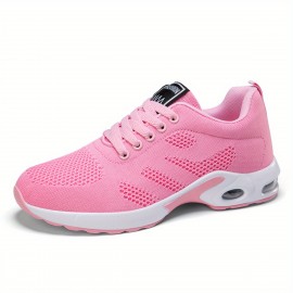 Women's Air Cushion Sole Breathable Sneakers, Lightweight Running Shoes, Women's Footwear