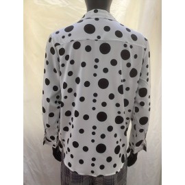 Men's Shirt Top Polka Dots Lapel Long Sleeves Clothing Regular Fit Dot Printed Button Up Male Casual Shirt For Daily