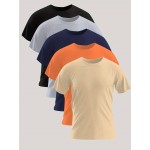 Men's Casual Multicolor Combination T-shirt For Summer