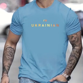 JESUS Themed Letter Print Men's T-shirt For Summer Outdoor, Casual Male Clothing, Gift For Christian