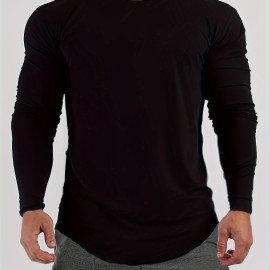 Men's Autumn And Winter Thickened Warm Skin-friendly Soft Sweater, Skinny Long Sleeve Warm Undershirts Tops