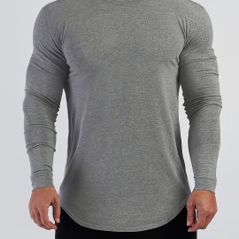 Men's Autumn And Winter Thickened Warm Skin-friendly Soft Sweater, Skinny Long Sleeve Warm Undershirts Tops