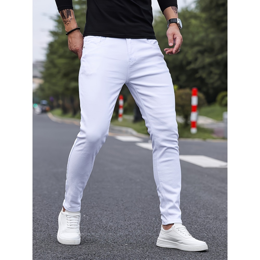 Men's Casual Classic Design Skinny Jeans