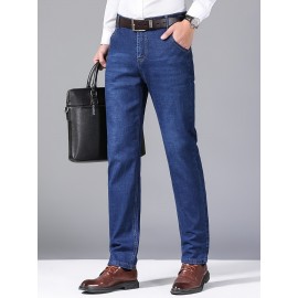 Men's Semi-formal Stretch Jeans For Business