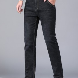 Men's Semi-formal Stretch Jeans For Business